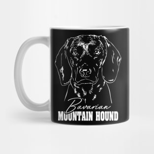 Bavarian Mountain Hound hunting dog portrait Mug